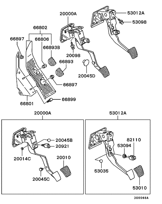 Brake & clutch pedal