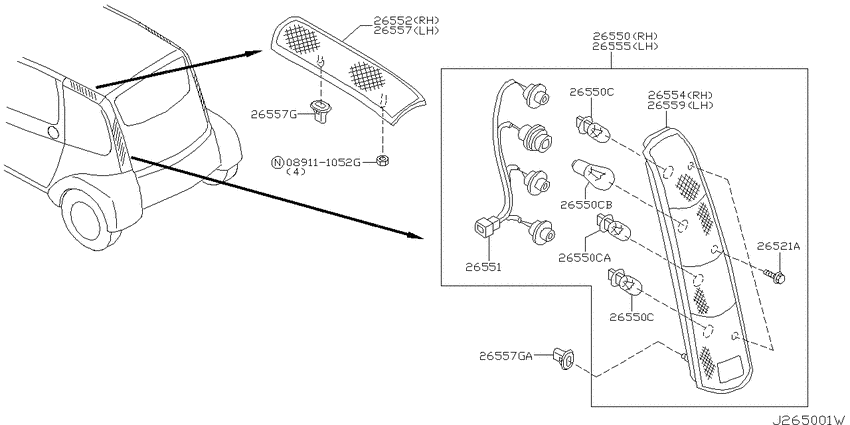 Rear combination lamp