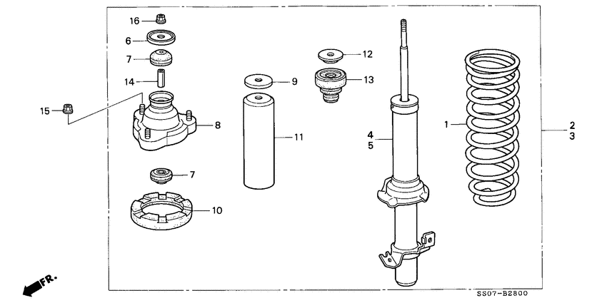Front shock absorber