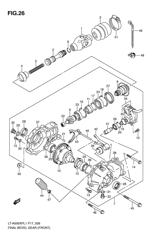 Final bevel gear
