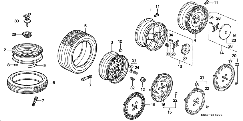 Tire/wheel disk