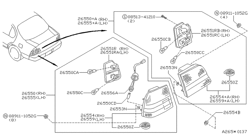 Rear combination lamp