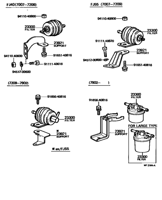 Fuel Filter for 1972 1975 Toyota LAND CRUISER FJ40 Japan sales