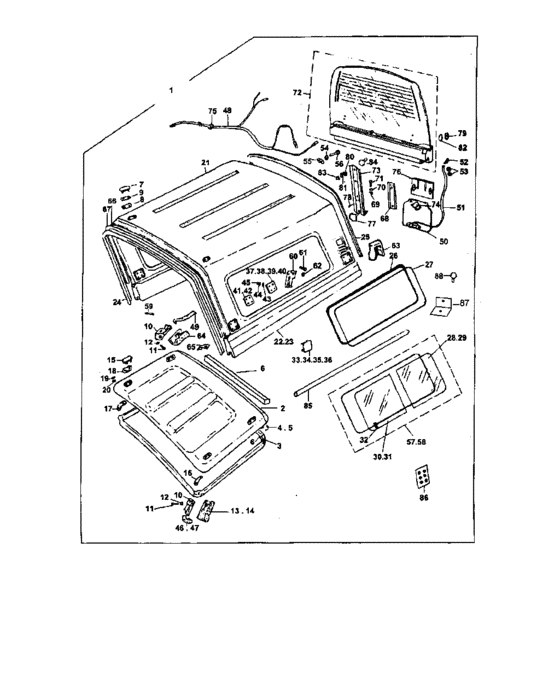 Hard top assy