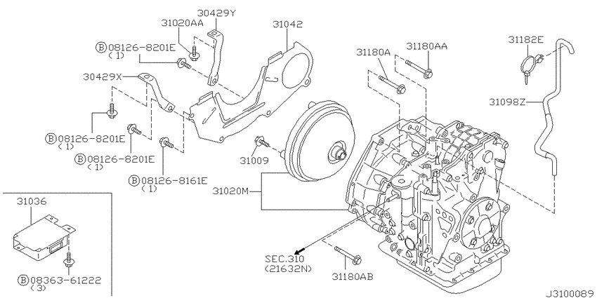 Auto transmission,transaxle & fitting