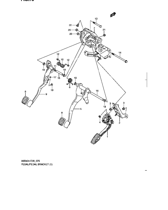 Pedal/pedal bracket