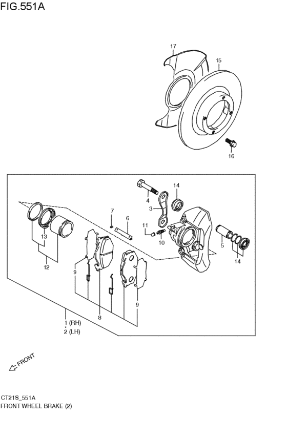 front wheel brakes