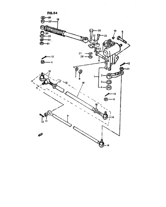 Boite et barres direction