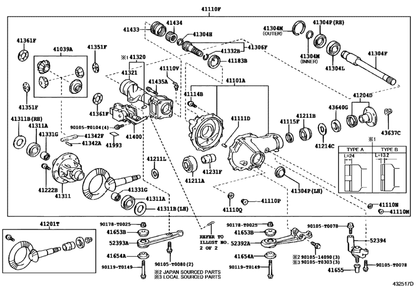 Front Axle Housing & Differential