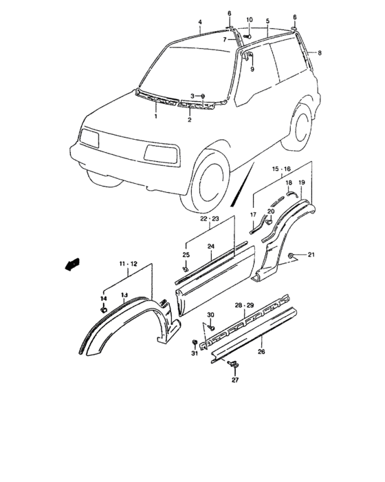 C garnish / splash guard