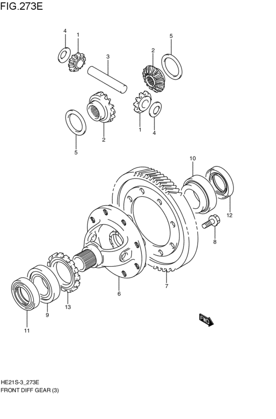 フロントデファレンシャルギヤ