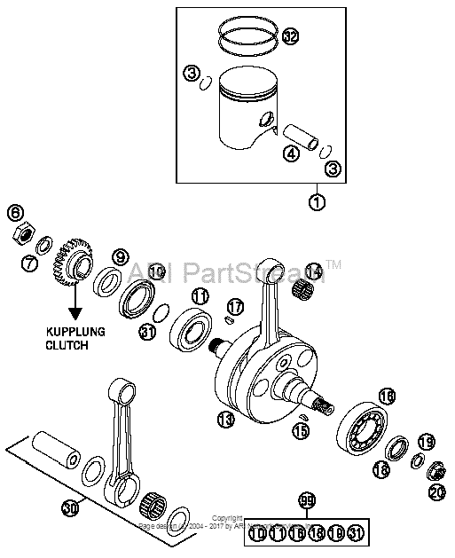 Crankshaft, Piston