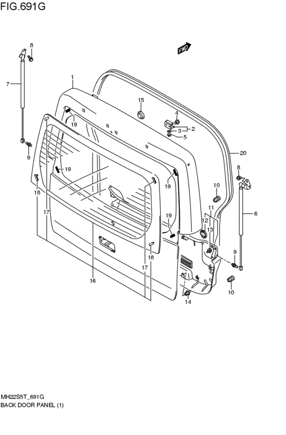 back door panel