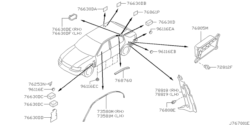 Body side fitting
