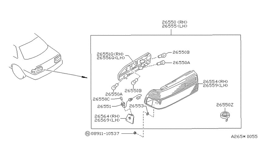 Rear combination lamp