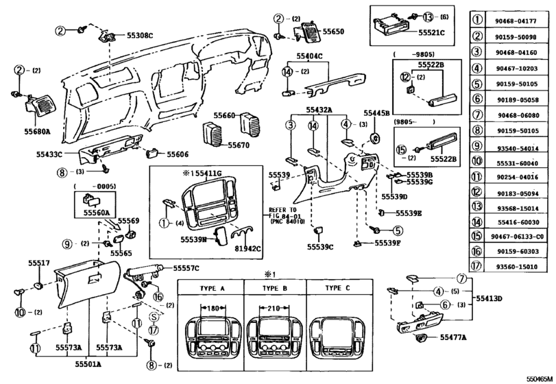 Instrument Panel & Glove Compartment