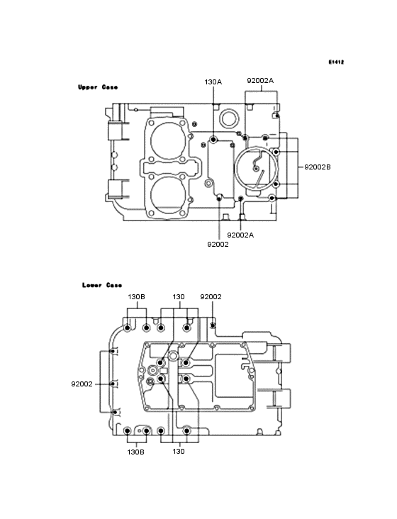 Crankcase bolt pattern