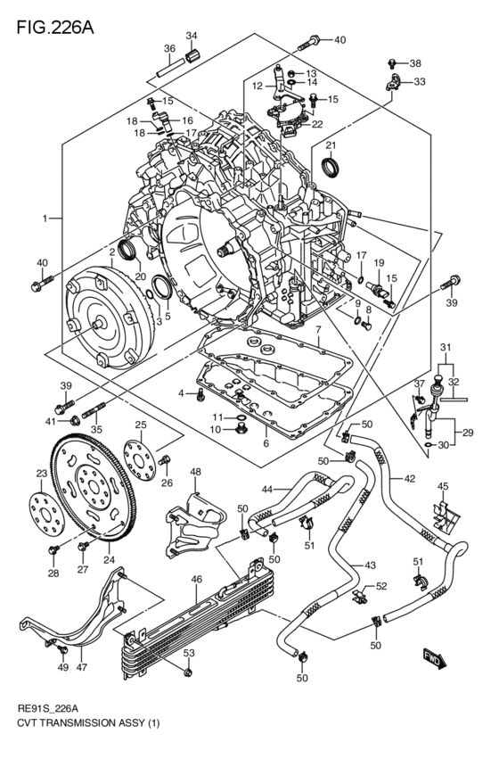 cvt - transmission assy