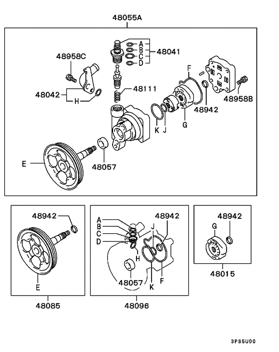 Power steering oil pump