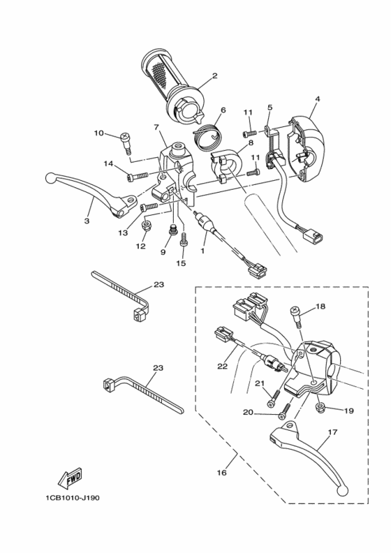 Handle switch & lever