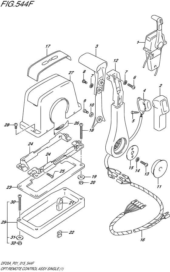 Opt:remote control assy single
