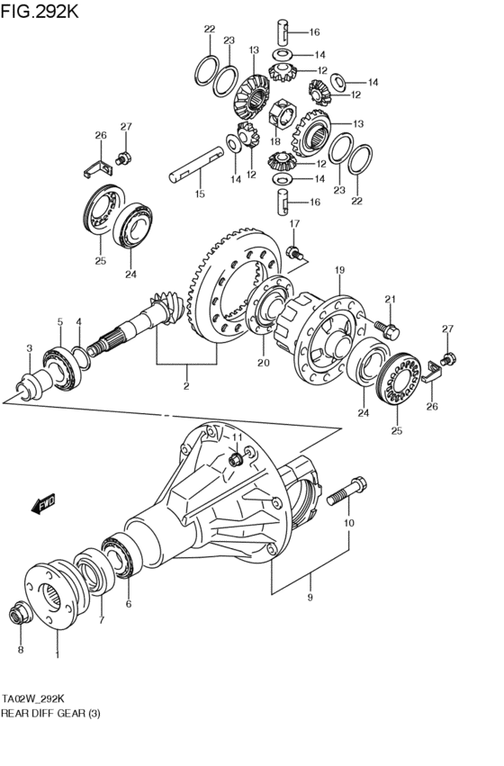 リヤデファレンシャルギヤ