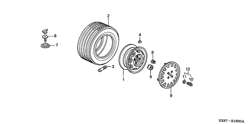 Tire/wheel disks