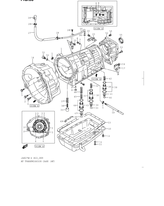 At transmission case