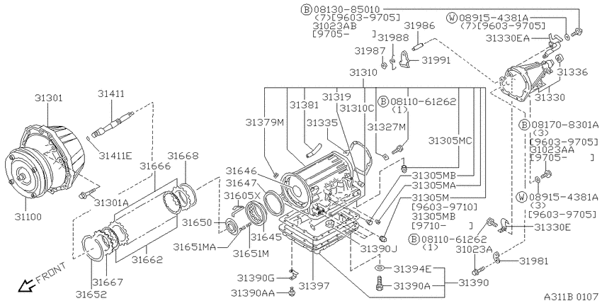 Torque converter,housing & case