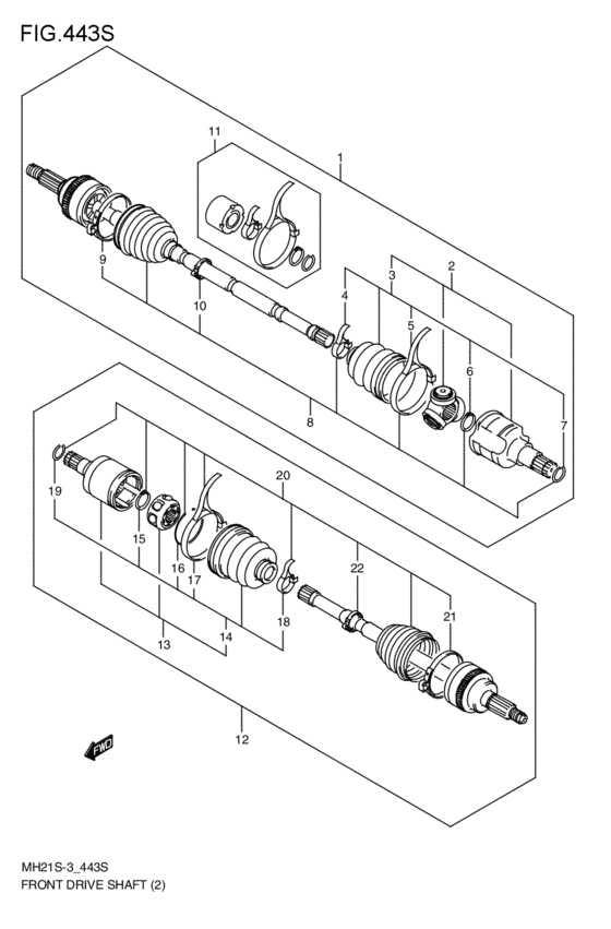 front-drive shaft