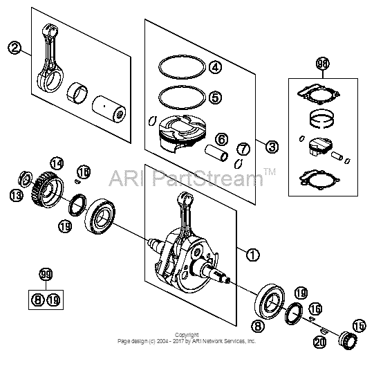 Crankshaft, Piston