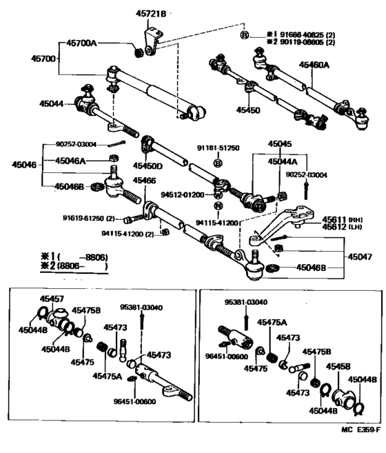 Front Steering Gear & Link