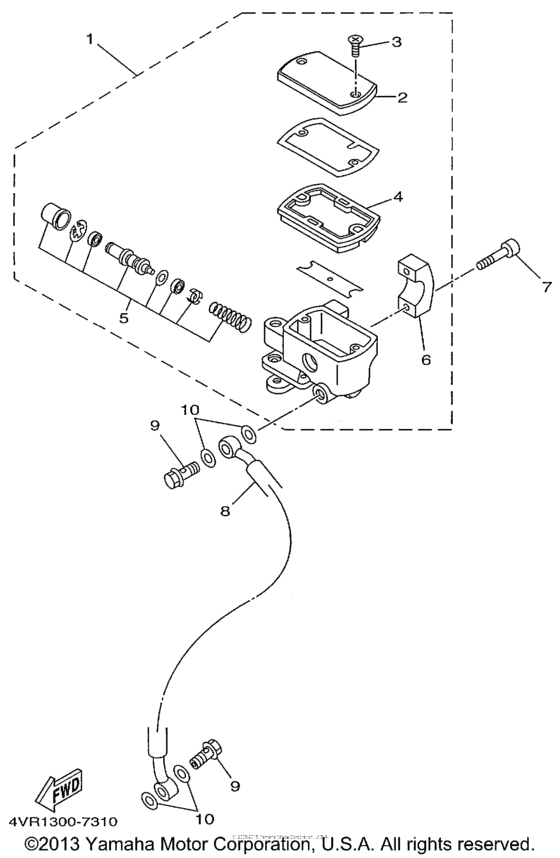 Front master cylinder