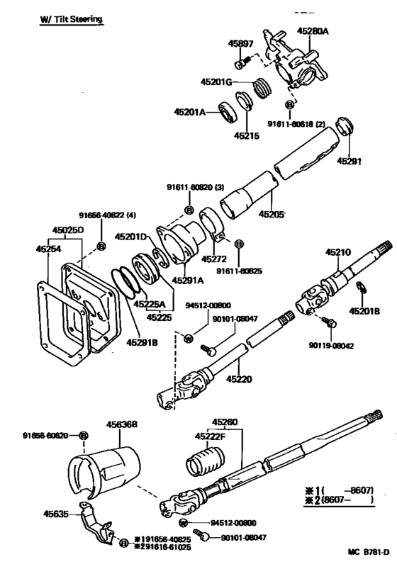 Steering Column & Shaft