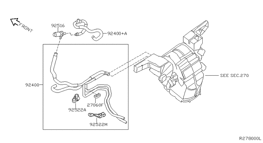 Heater piping