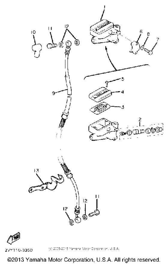 Front master cylinder