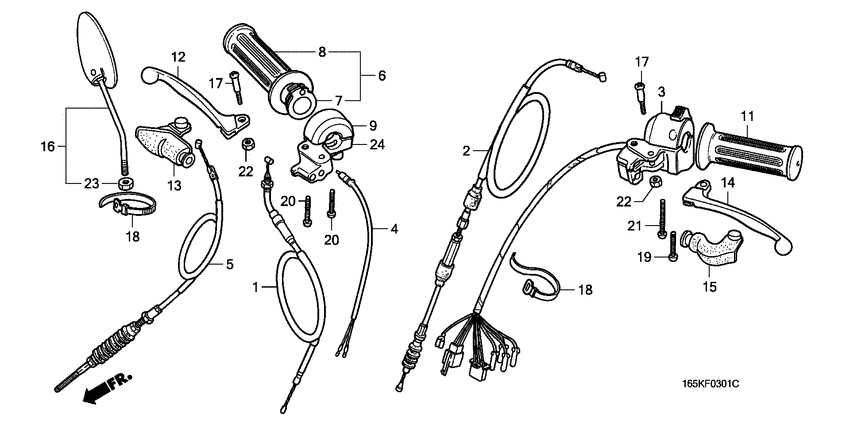 Switch/handle/lever/ cable