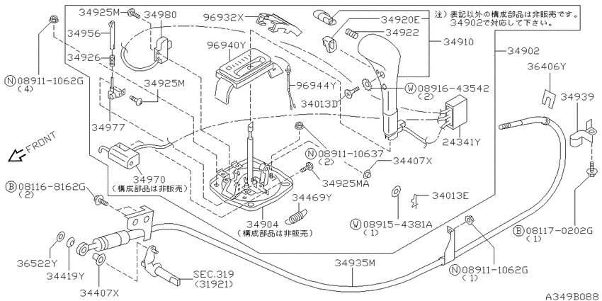 Auto transmission control device