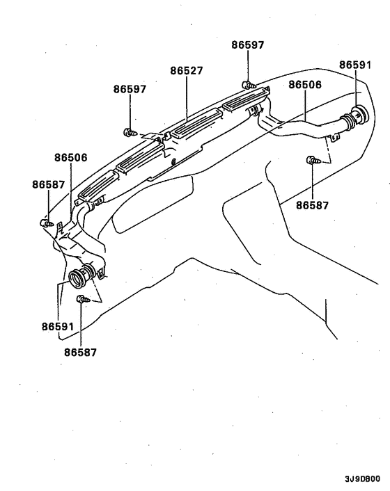 Defroster nozzle & duct