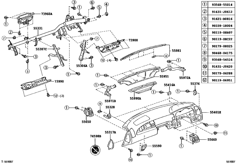 Instrument Panel & Glove Compartment