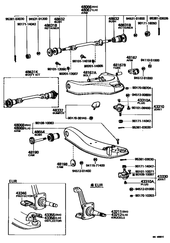 Front Axle Arm & Steering Knuckle