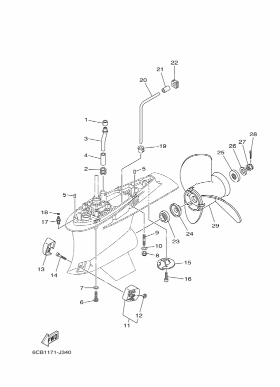 Lower casing & drive 2