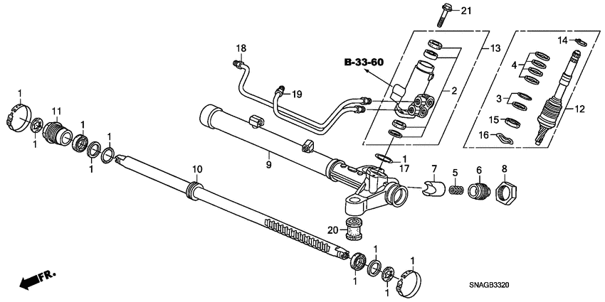 P.s. gear box components