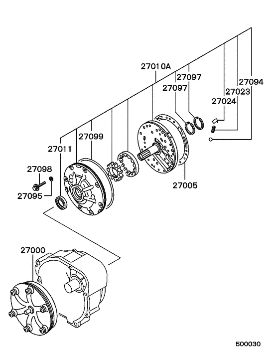 A/t tor-con & oil pump