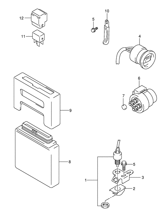 Ptt switch/engine control unit