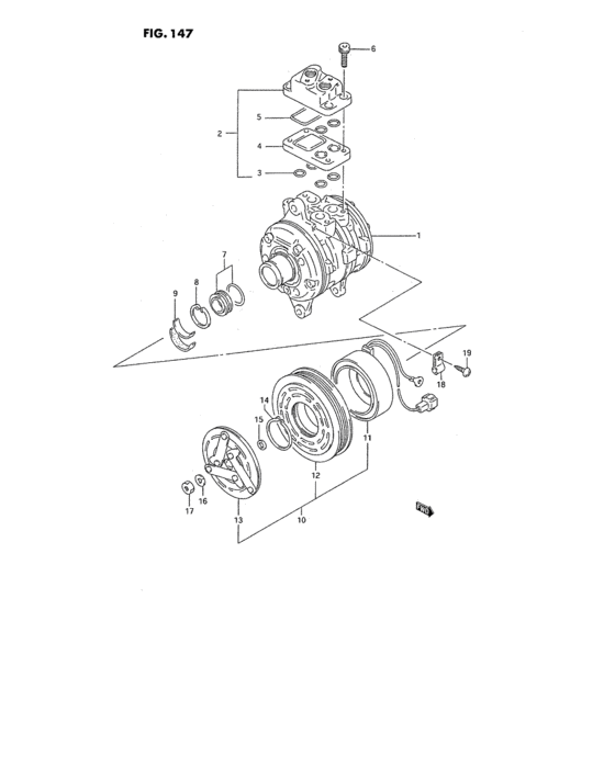 Compressor and magnet clutch