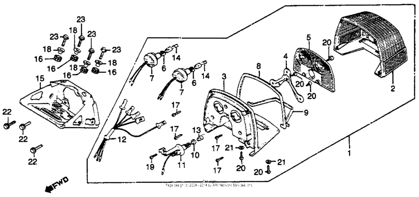 Cb750k taillilght 79