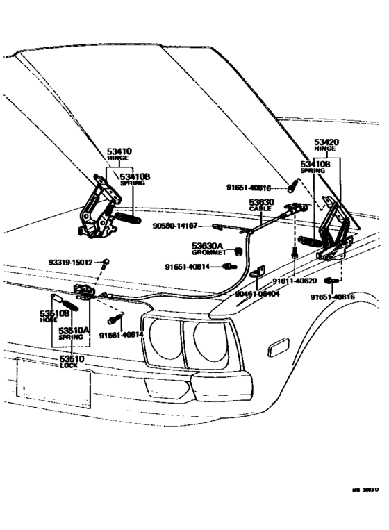 Hood Lock & Hinge