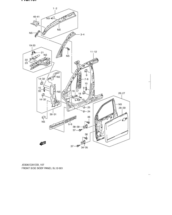 Front side body panel