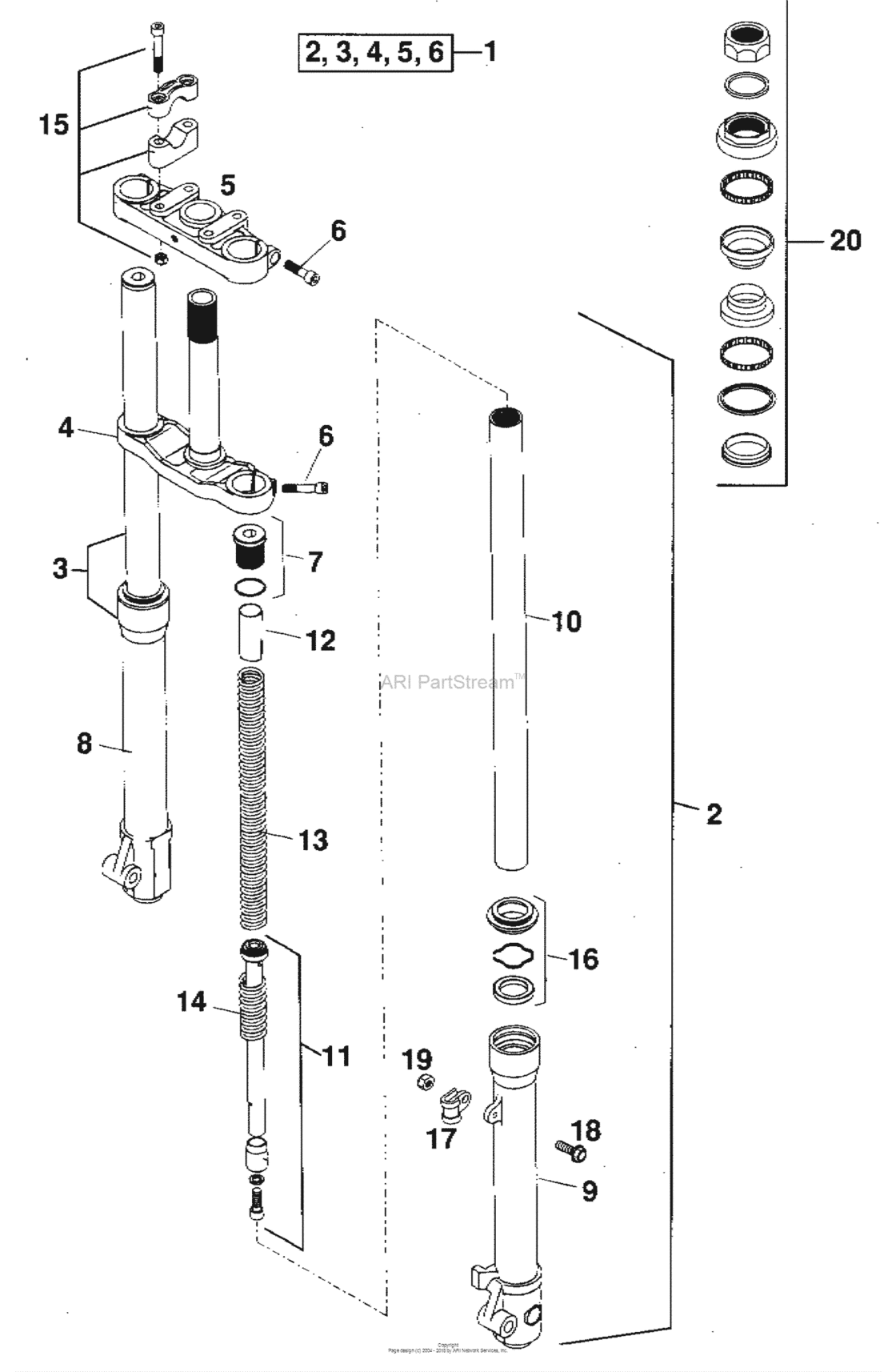 Front Fork (Pro Senior)